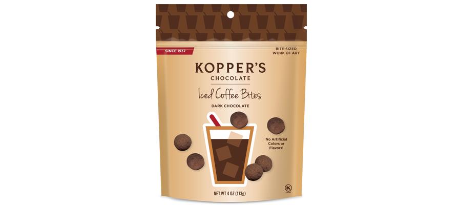 Kopper's Dark Chocolate Iced Coffee Bites, 4 oz.